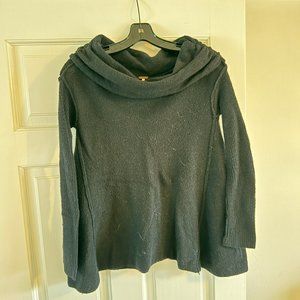 Free People Black Off The Shoulder Sweater